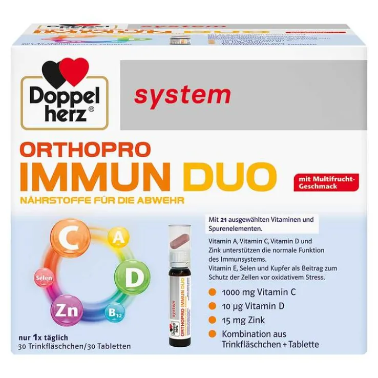 Doppelherz Orthopro Immun Duo system Trinkampullen, 30 St