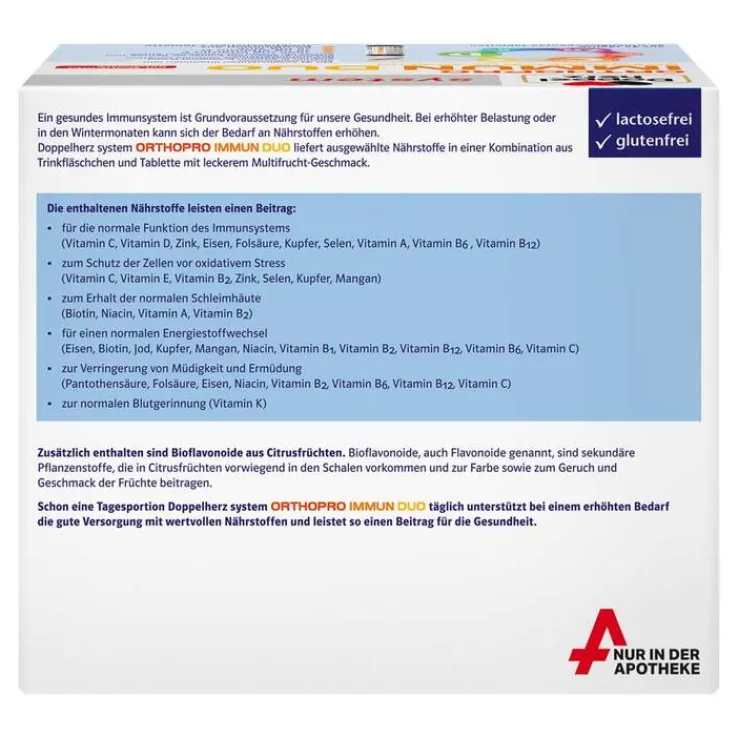 Doppelherz Orthopro Immun Duo system Trinkampullen, 30 St