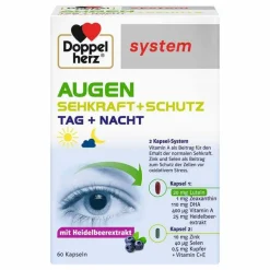 Best system Augen Sehkraft+Schutz Kapseln, 60 St Augenvitamine