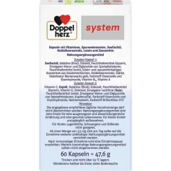 Best system Augen Sehkraft+Schutz Kapseln, 60 St Augenvitamine