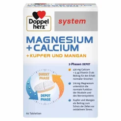 Sale system Magnesium+Calcium+Kupfer und Mangan Tabletten, 60 St Magnesium