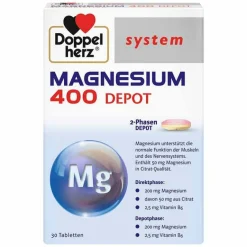 Clearance Doppelherz system Magnesium 400 Depot Tabletten, 30 St