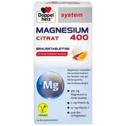 Sale Doppelherz system Magnesium 400 Citrat Brausetabletten, 24 St