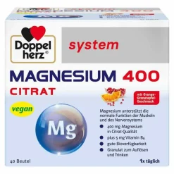 Best Doppelherz system Magnesium 400 Citrat Granulat, 40 St