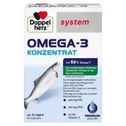 Clearance Doppelherz system Omega-3 Konzentrat Kapseln, 60 St