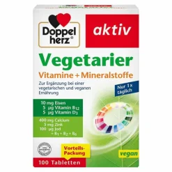 Best Doppelherz Vegetarier Vitamine + Mineralstoffe aktiv, 100 St