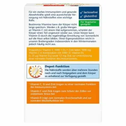 Hot Doppelherz Vitamin C 1000 + D3 + Zink Depot Tabletten, 100 St