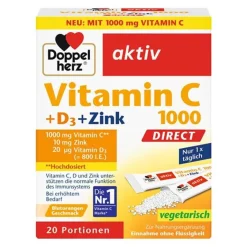 Discount Doppelherz Vitamin C 1000 + D3 + Zink Direct Pellets, 20 St