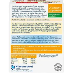 Doppelherz Vitamin C 500 + Zink + D3 Depot Direct Pel., 40 St