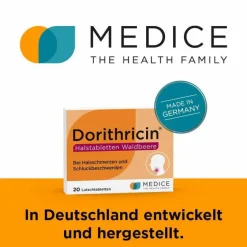 Outlet Dorithricin ® Halstabletten Waldbeere bei Halsschmerzen, 40 St