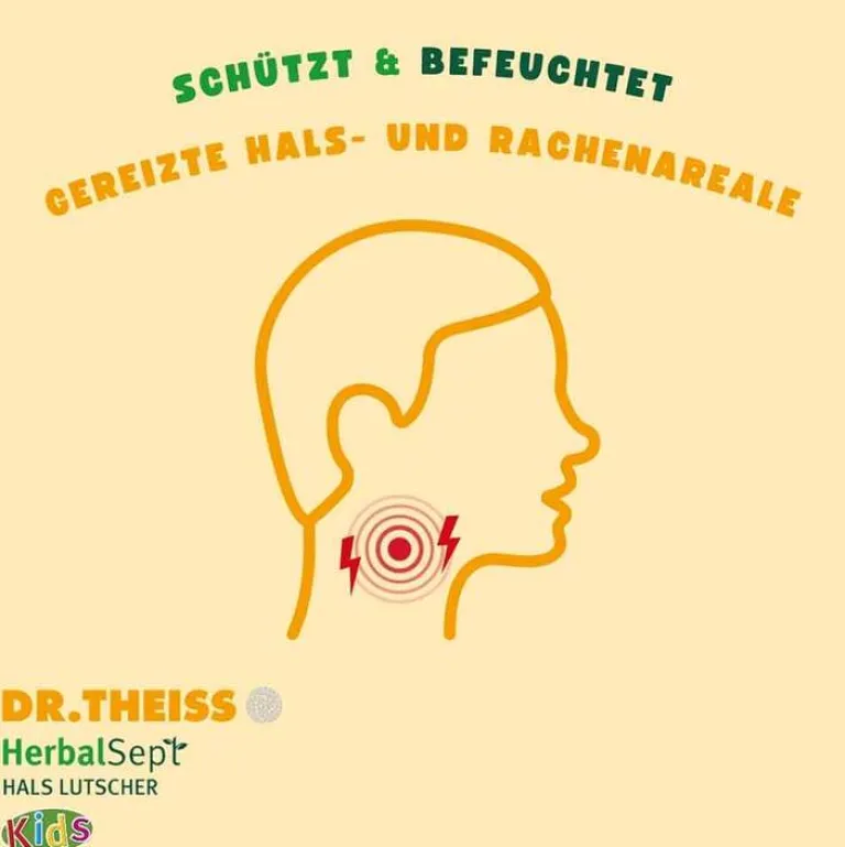 Hot Herbalsept Hals Lutscher Kids, 6 St Halsschmerztabletten