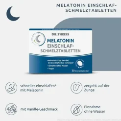 Discount Melatonin Einschlaf-Schmelztabletten, 30 St Melatonin Tabletten