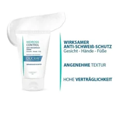 Ducray Hidrosis Control Gesicht / Hand- und Fußcreme, 50 ml