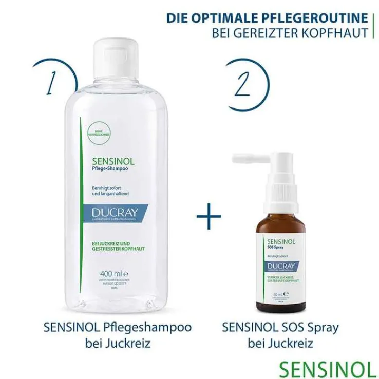 Ducray Sensinol Pflege-Shampoo bei Juckreiz, 400 ml