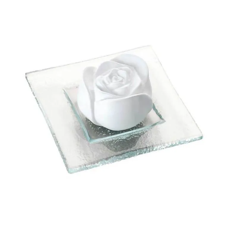 Hot Duftstein Rosenblüte Glasteller transparent, 1 St Duftsteine|Ätherische Öle & Duftöle