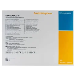 Hot Duramax S 15x20 cm Superabsorber Silikonverband, 10 St Wundverband