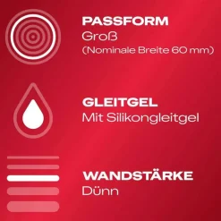 Durex Gefühlsecht extra groß Kondome, 10 St