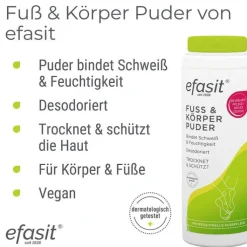 Efasit Fuß & Körper Puder, 100 g