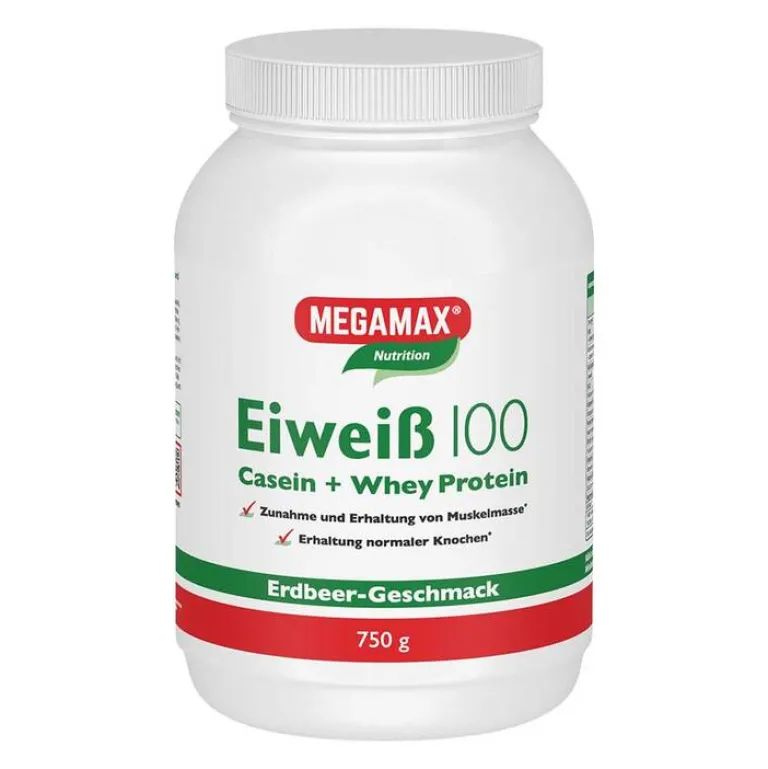 Outlet Eiweiss 100 Erdbeer , 750 g Eiweißpulver