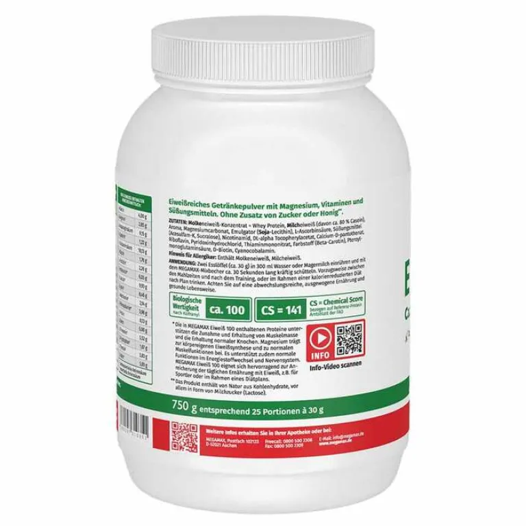 Best Megamax Eiweiss Vanille Pulv, 750 g