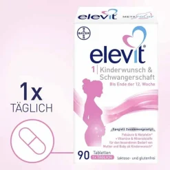 Best Elevit 1 Kinderwunsch & Schwangerschaft Tabletten, 90 St