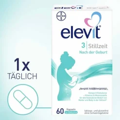 Best 3 Stillzeit Weichkapseln, 60 St Schwangerschaft|Nahrungsergänzung