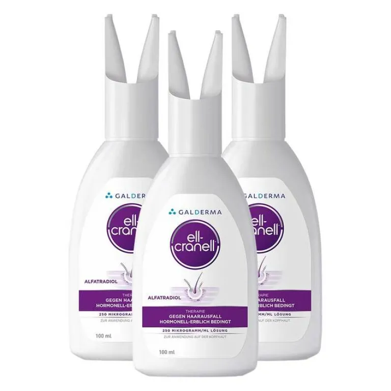Best Ell-Cranell bei hormonell-erblich bedingtem Haarausfall, 3X100 ml