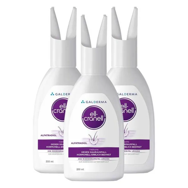 Ell-Cranell bei hormonell-erblich bedingtem Haarausfall, 3X200 ml