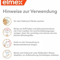Elmex Interdentalbürsten Iso Größe 4 0,7 mm gelb, 8 St