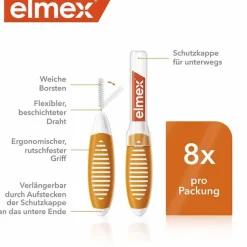 Sale Interdentalbürsten Iso Größe 1 0,45 mm orange, 8 St Zwischenraumreinigung
