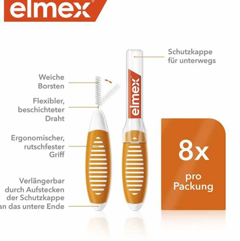 Sale Interdentalbürsten Iso Größe 1 0,45 mm orange, 8 St Zwischenraumreinigung