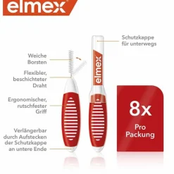 Clearance Elmex Interdentalbürsten Iso Größe 2 0,5 mm rot, 8 St
