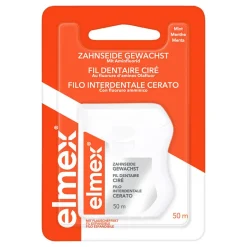 Online Zahnseide gewachst mit Aminfluorid, 50 m Zwischenraumreinigung
