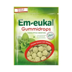 Clearance Em-eukal Gummidrops Eukalyptus-Menthol zuckerhaltig, 90 g Fruchtgummi