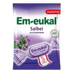 Em-eukal Halsbonbons Salbei zuckerfrei, 75 g
