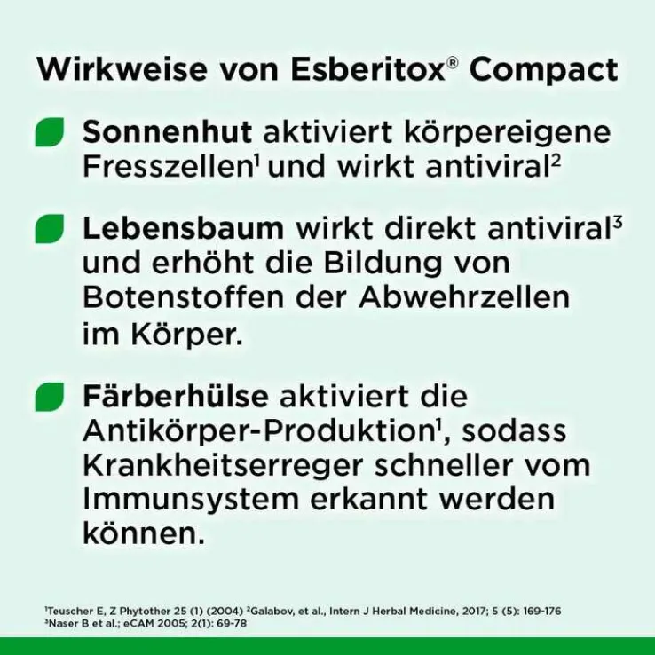 Esberitox® Compact Bei Erkältungskrankheiten, 40 St