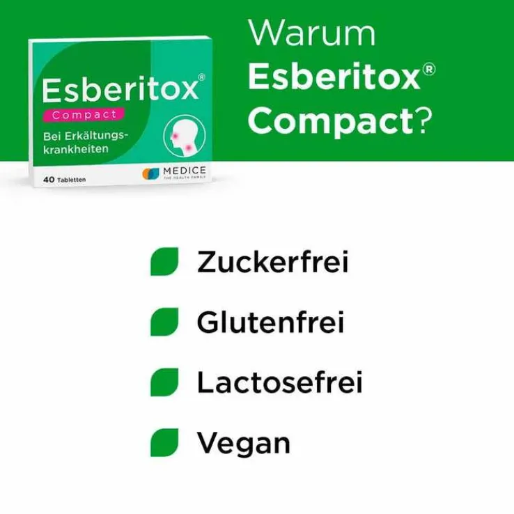 Esberitox® Compact Bei Erkältungskrankheiten, 40 St