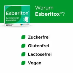 Outlet Esberitox ® Tabletten bei Erkältungskrankheiten, 60 St