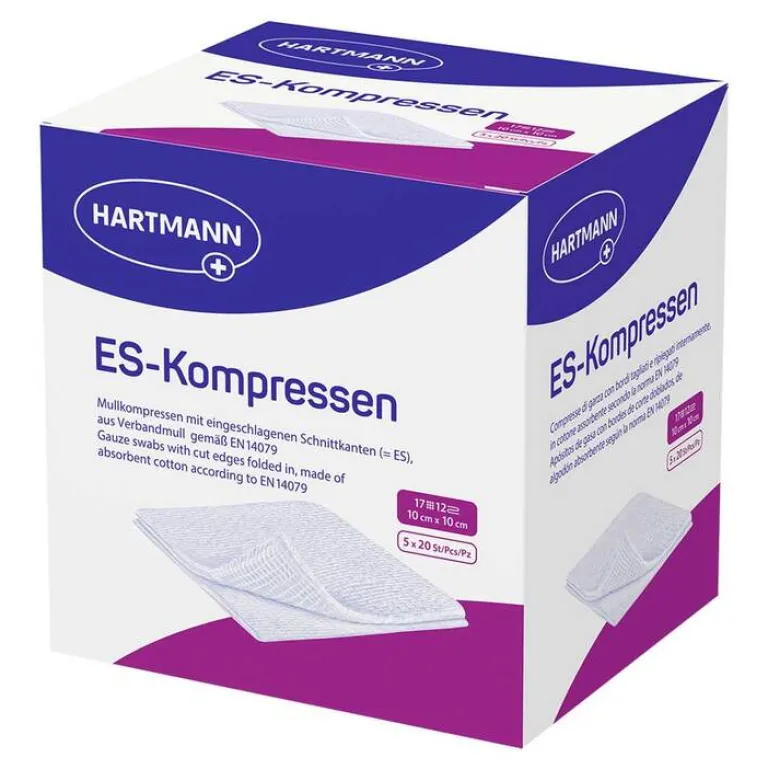 Best steril 10x10 cm Großpackung, 5X20 St Sterile Kompressen