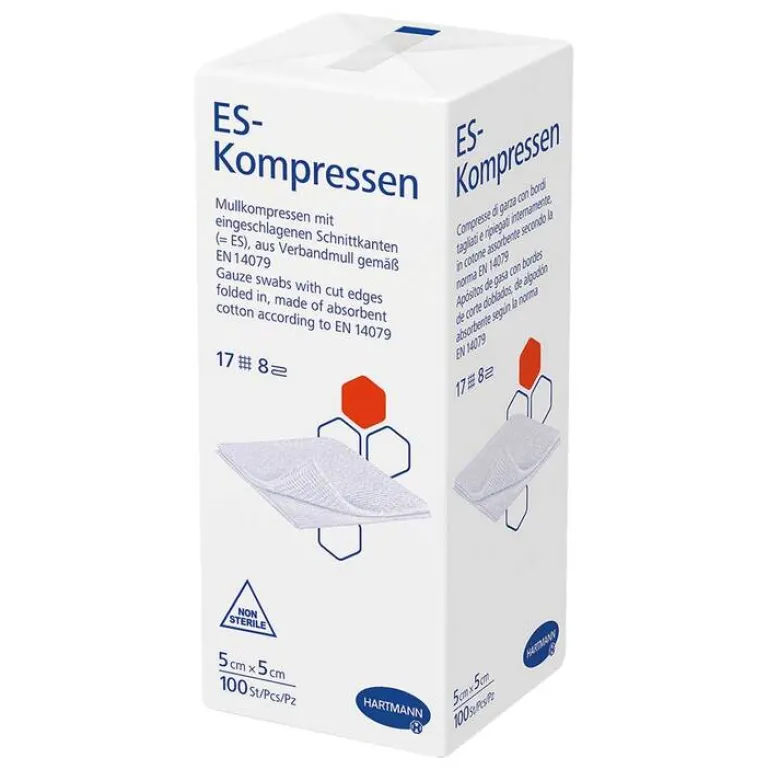 Sale unsteril 5x5 cm 8fach, 100 St Sterile Kompressen