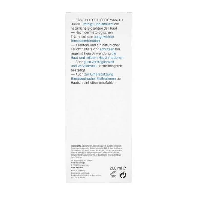 Sale Eubos Flüssig blau unparfümiert, 200 ml