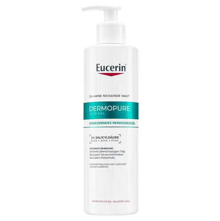 New Eucerin Dermopure Clinical Reinigungsgel erneuernd, 400 ml