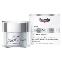 Hot Eucerin Hyaluron-Filler Tagescreme für trockene Haut mit LSF 15, 50 ml