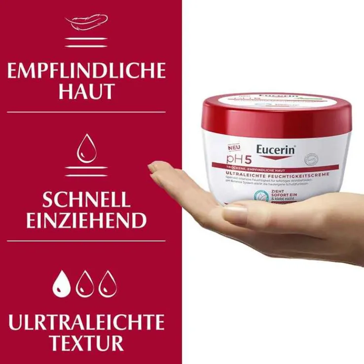 Eucerin pH5 ultraleichte Feuchtigkeitscreme, 350 ml