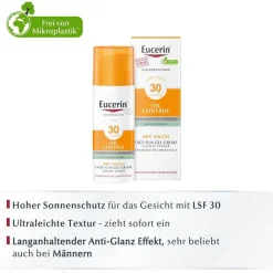 New Eucerin Sun Gel-Creme Oil Control LSF 30, 50 ml