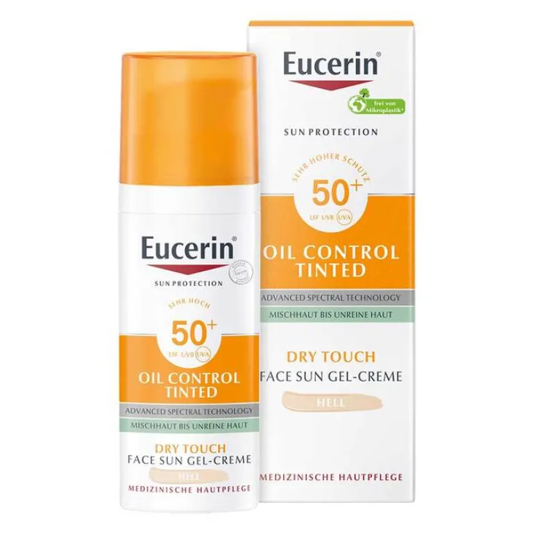 Hot Sun Oil Control tinted Creme LSF 50 + hell, 50 ml Lsf 50+|Gesicht
