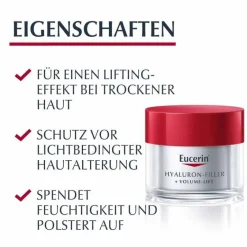 Hot Eucerin Volume-Filler Tagescreme für trockene Haut mit LSF 15, 50 ml