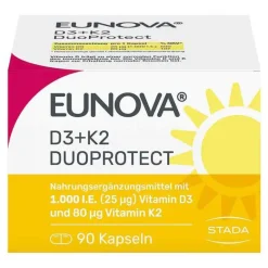 Outlet Duoprotect D3 + K2 1000 I.E. / 80 µg Kapseln, 90 St Vitamin K|Vitamin D (Colecalciferol)