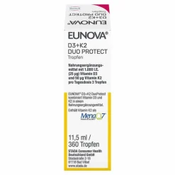Clearance Eunova Duoprotect D3 + K2 1000 I.E. / 50 µg Tropfen, 11.5 ml