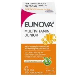 Sale Junior Kautabletten mit Orangengeschmack, 100 St Kinder Multivitamine|Multivitamine